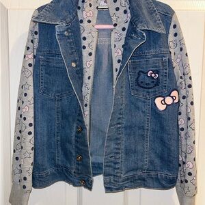Hello Kitty Blue and Gray Kids Jean Jacket